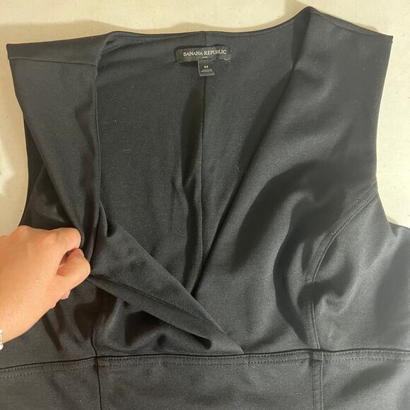 Banana Republic Women's Size M - Ponte Bustier Black  Tank - Picture 8 of 10